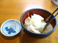天天有ラーメン 漬物