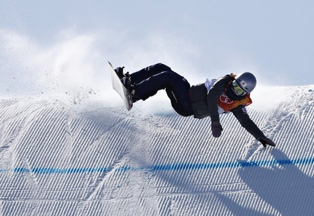 平昌五輪スノボ転倒強風