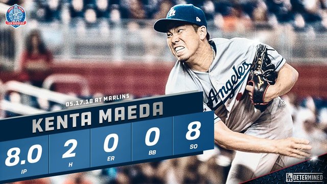 前田健太8回無失点j