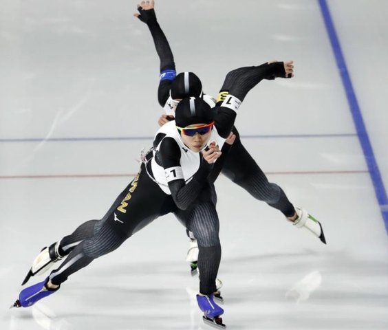 日本女子パシュート金メダル
