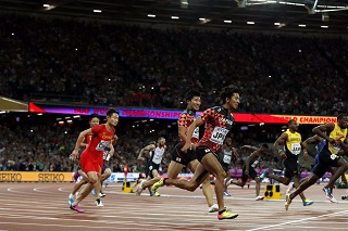 日本銅メダル世界陸上400mリレー