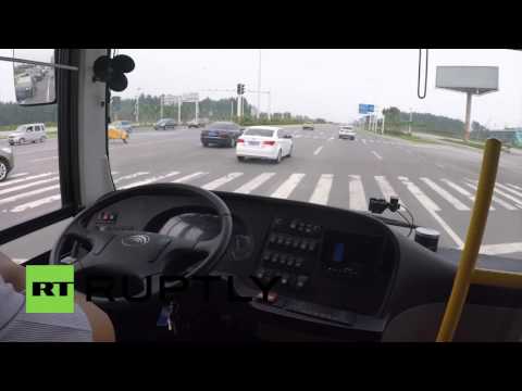 自動運転バス中国