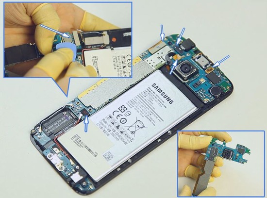 バッテリー交換は出来ないGALAXY S6 SCV31 SC-05G