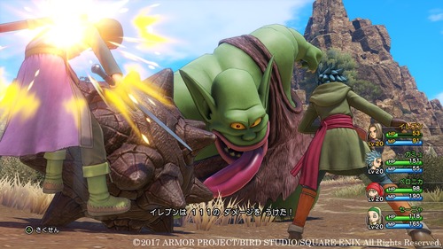 【悲報】DQ11、敵の残りHPがモンスター名の色で分かるヌルゲーに