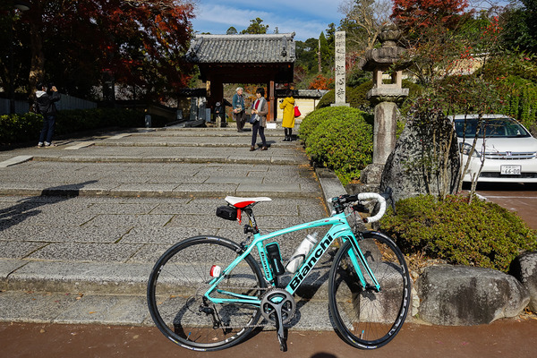 観心寺で