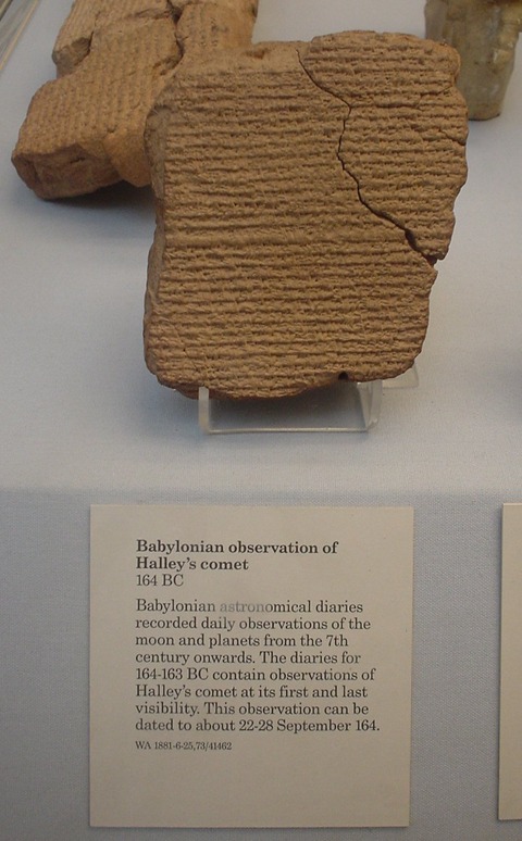 Babylonian_tablet_recording_Halley's_comet