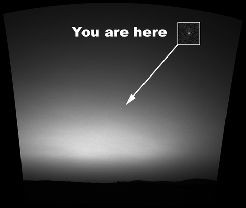 PIA05547-Spirit_Rover-Earth_seen_from_Mars