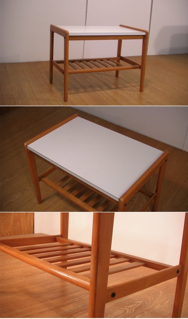 【希少】オールドカリモク サイドテーブル karimoku レトロ家具 オールドカリモクのヴィンテージサイドテーブル – バナル