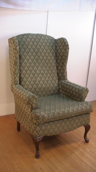 洋館アンティーク ウイングバックチェア 猫脚 英国 椅子 : 中古家具 