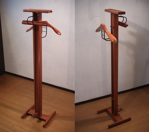 Aris アリス アンティーク イタリア製 木製 ハンガーラック キャスター