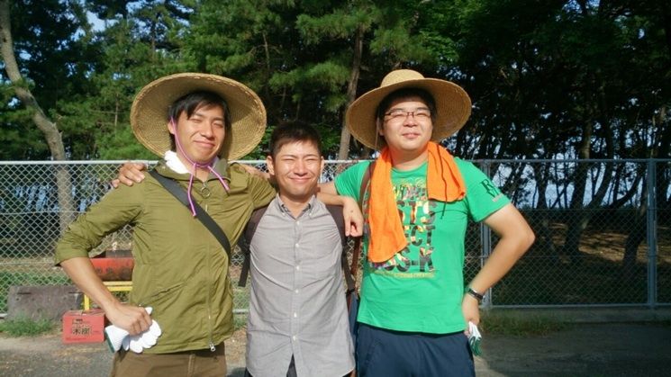 の3つで、各団体から、平戸君(左:農水省のおすみつき)、図司君(右:19歳で2団体の代表)、村山君(中央:今後のJA期待の星)が来てくれました(*・ω・)ノ