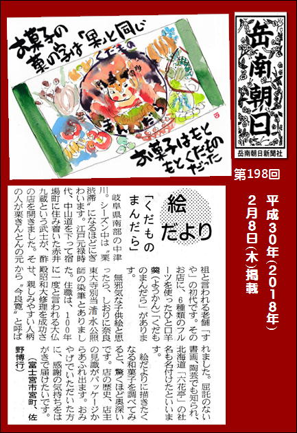 300208くだものまんだら(岳南新聞)
