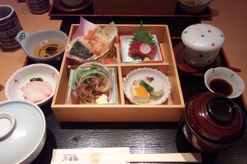 松花堂定食@木曽路 幕張店