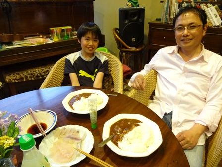 たなかさん 釣果さしみ &カレー