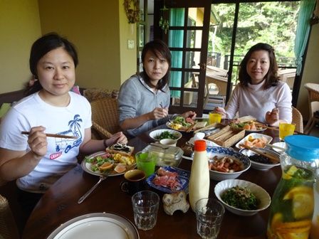 3人3日目朝ごはん