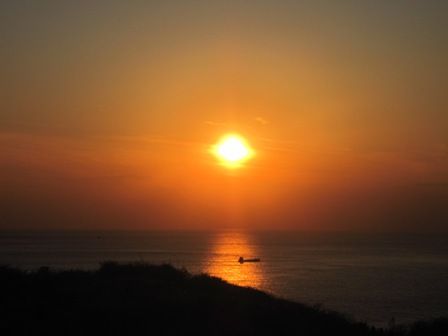 夕日