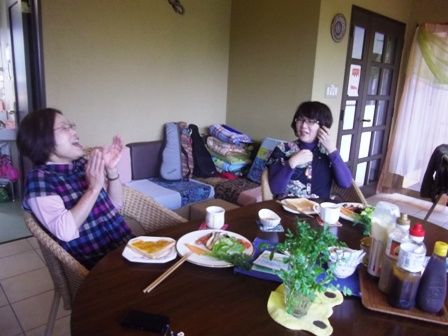 まさえさん よしみさん あさごはん