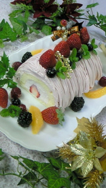 H23 12・25 ロングクリスマスケーキ