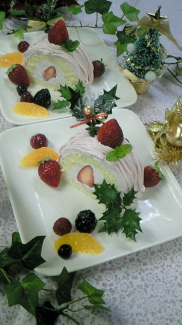 H23 12・25 カットクリスマスケーキ