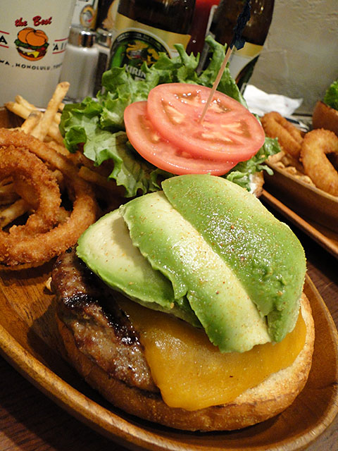 Avocado Cheese Burger Set