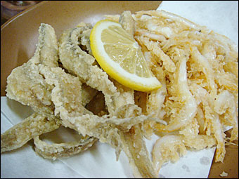 Fried White Shrimp
