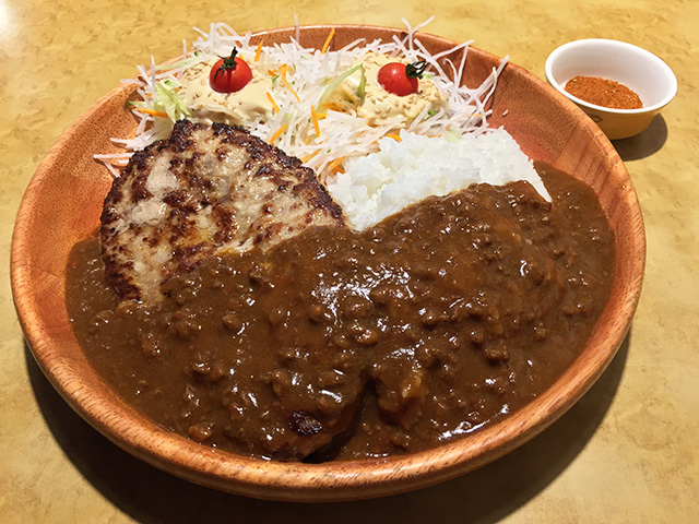 Curry Burg Dish with Original Spice