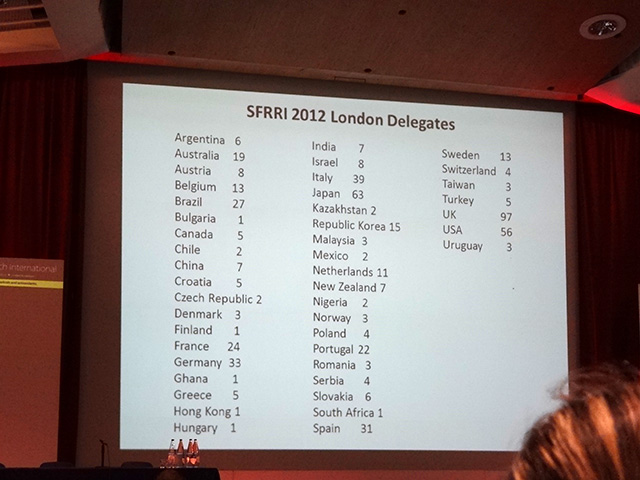 SFRRI 2012 London Delegates