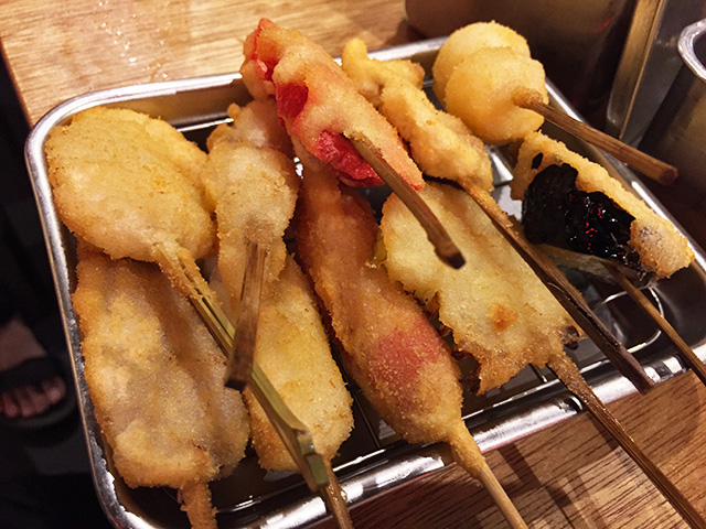 Assorted Kushikatsu