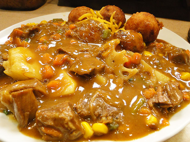 Beef Curry with Various Toppings