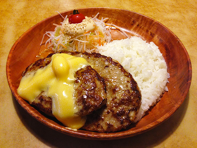 Parent-and-Child Burg Dish with Cheese