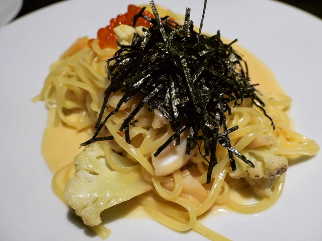 北海道産イクラとホタテのウニクリームパスタ 3_edit