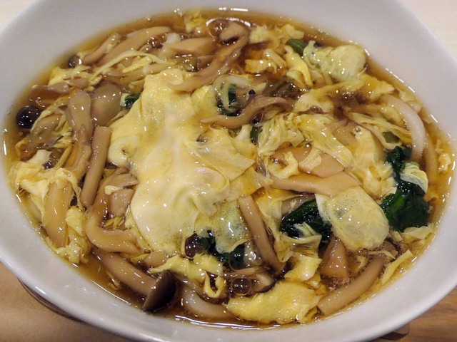 たっぷりきのこの卵あんかけうどん 1_edit