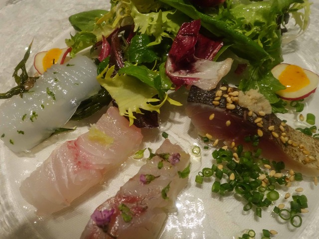 鮮魚のカルパッチョ,サラダ仕立て 6_edit