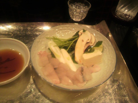 20110915八事千歳 料理 鱧なべ