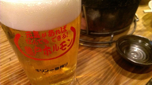 亀戸ホルモン:ビールジョッキ