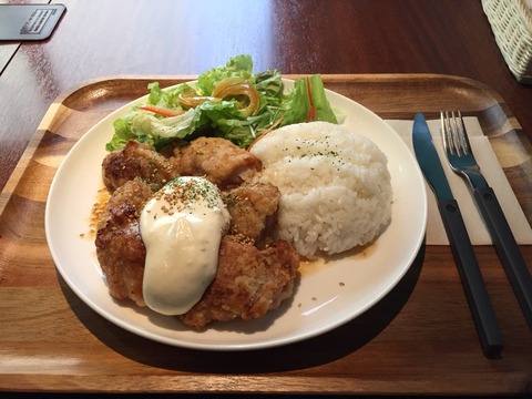 揚げないチキン南蛮+ライス