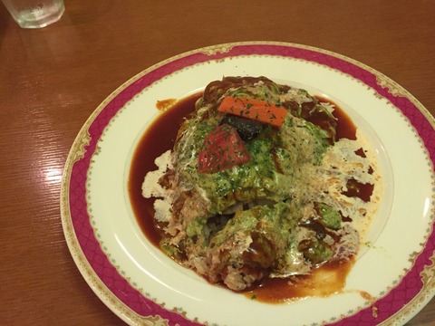 ほうれん草のグリーンオムライス