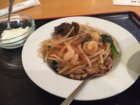 エビ入り五目あんかけご飯