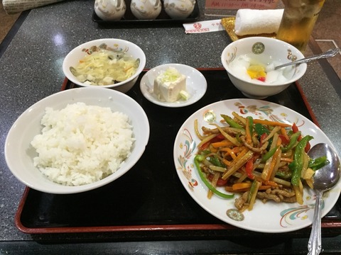 ピーマンと豚肉細切りの炒め