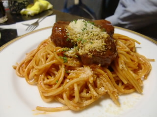 芳味亭のスパゲティミートボール