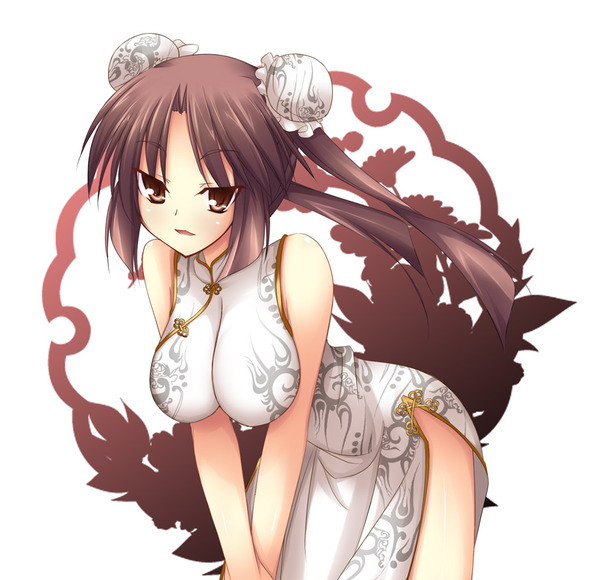 チャイナドレス画像スリット脚J269