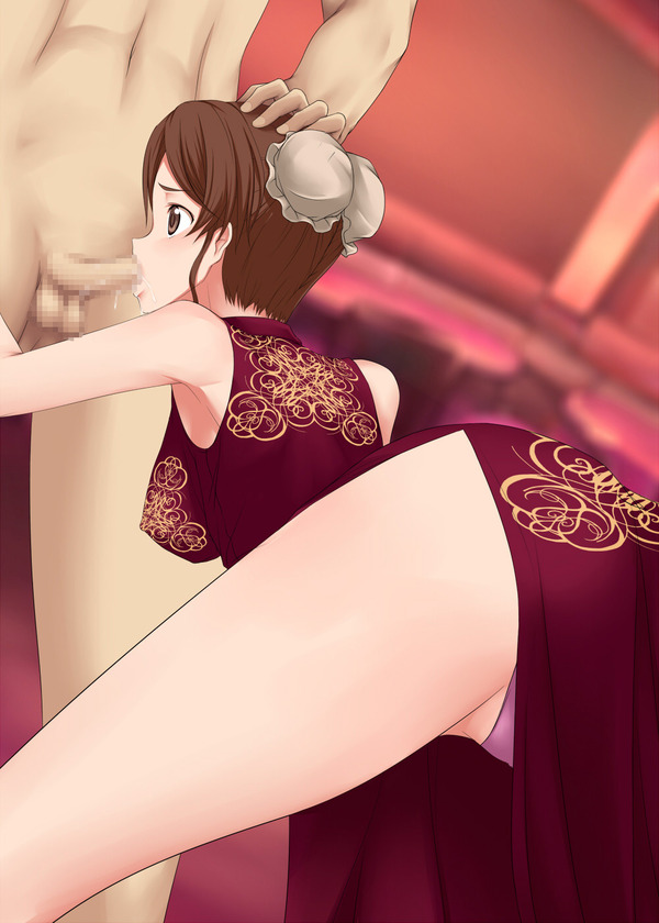 チャイナドレス画像スリット脚J268