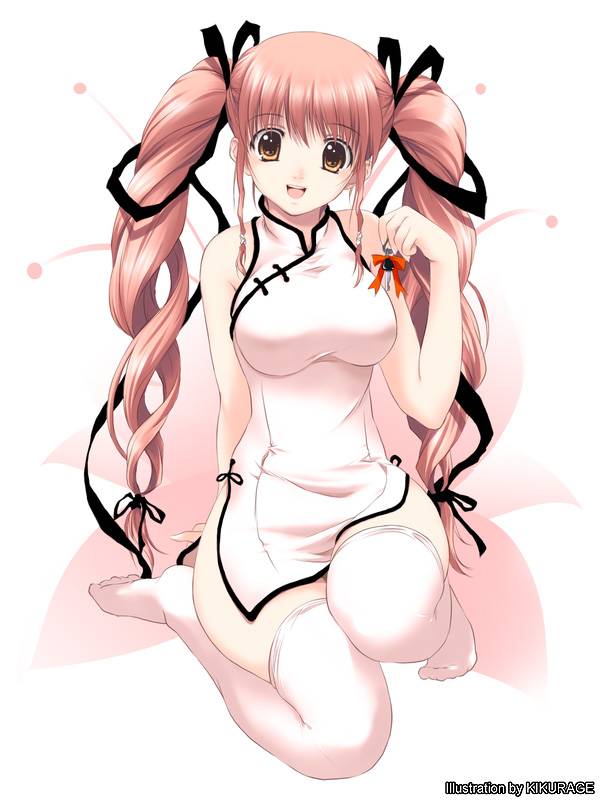 チャイナドレス画像スリット脚N394