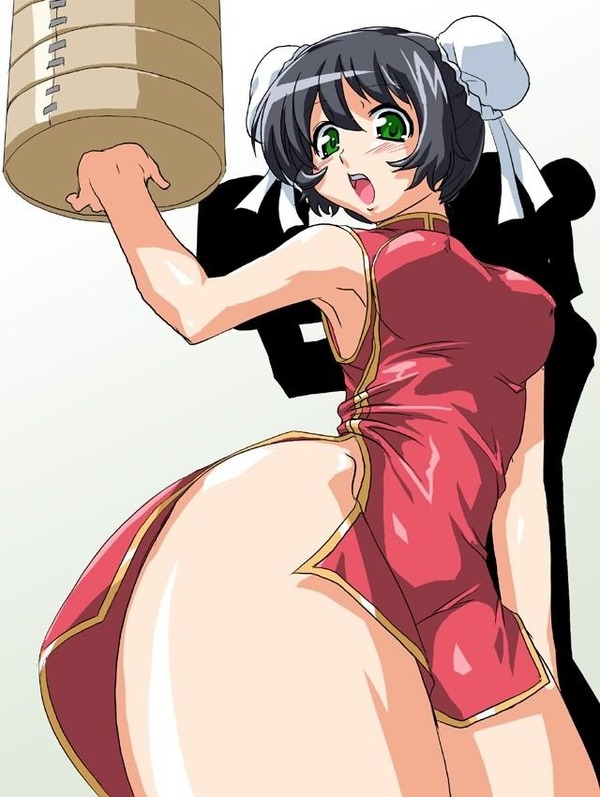 チャイナドレス画像スリット脚I235