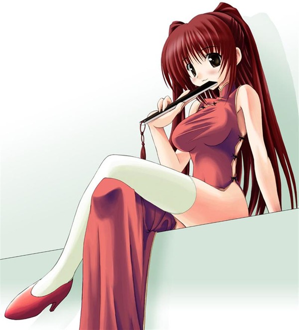 チャイナドレス画像スリット脚K299