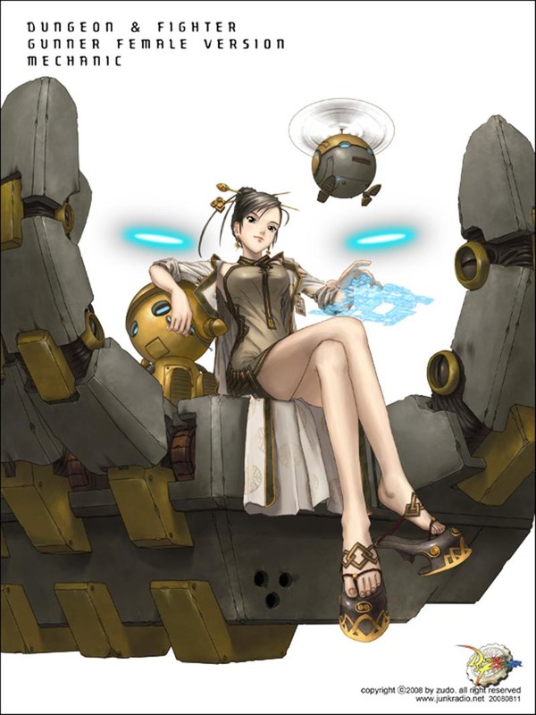 チャイナドレス画像スリット脚N380