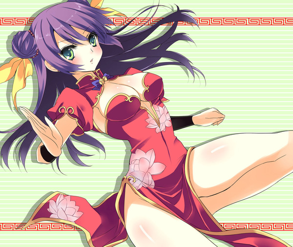 チャイナドレス画像スリット脚I257