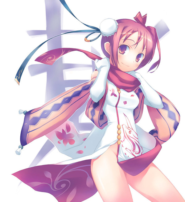 チャイナドレス画像スリット脚N397