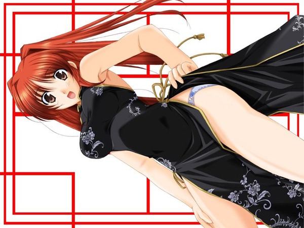 チャイナドレス画像スリット脚K297