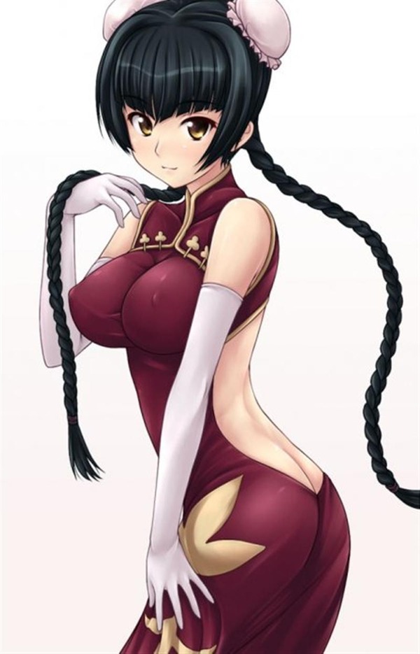チャイナドレス画像スリット脚L318